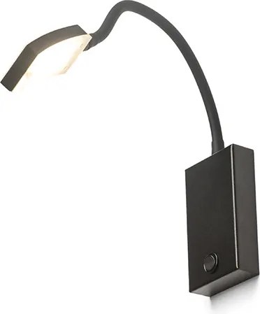 RENDL FRISCO W fali lámpa fekete 230V LED 4.2W 120° 3000K
