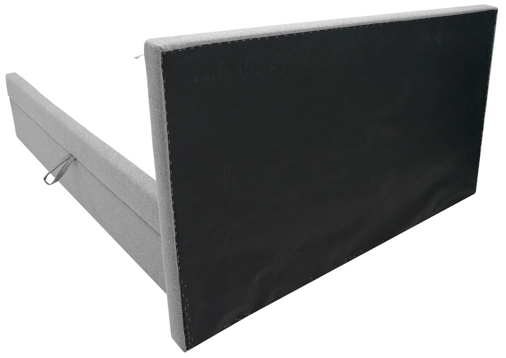 Franciaágy Boxspring 180 cm Revenant (világosszürke) (ágyráccsal és matraccal) (tárolóhellyel). 1098563