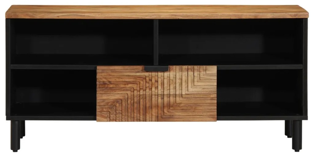 TV állvány 100x33,5x46 cm Tömör akácfából