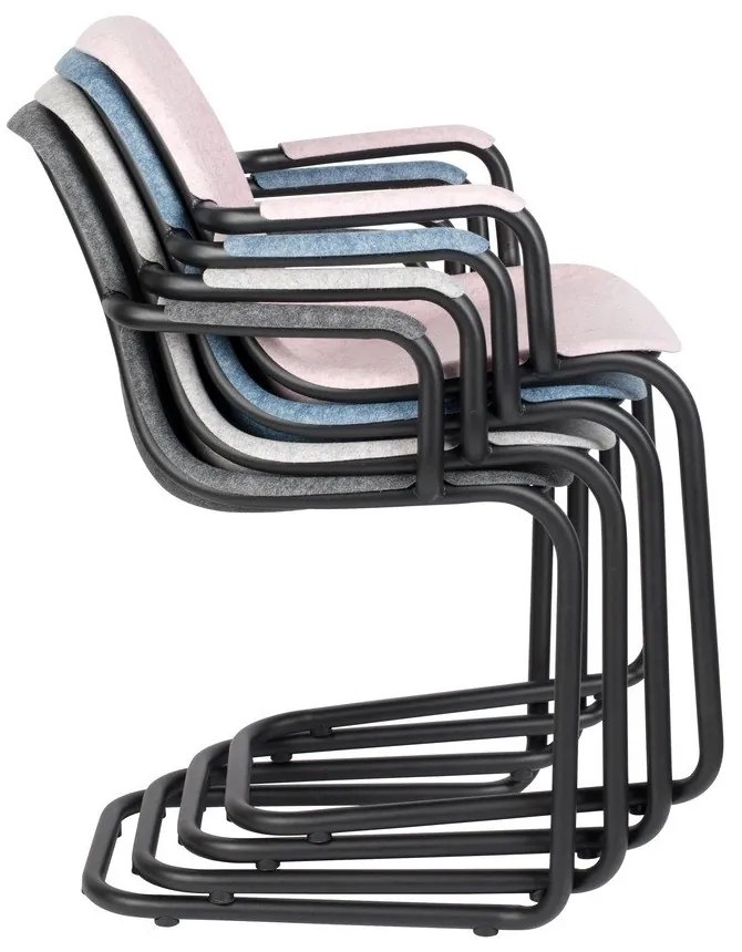 Világosszürke étkezőszék szett 2 db-os Thirsty – Zuiver