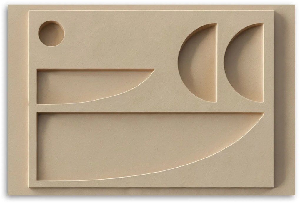 Gario Vászonkép Minimalista megkönnyebbülés Méret: 100 x 70 cm