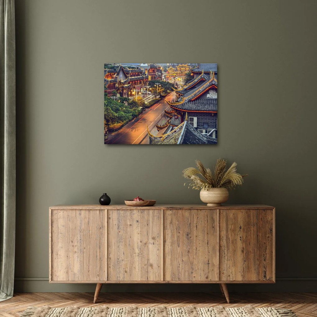 Kép - Qintai Road, Chengdu, Kína (70x50 cm)