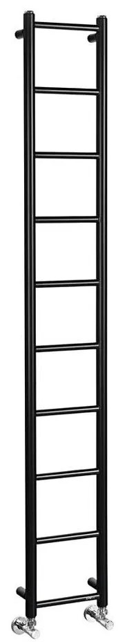 Sapho - Fürdőszobai radiátor DINA 282W 25x168 cm matt fekete