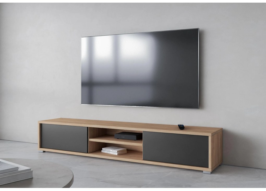 TV asztal Fiora 40 (olajozott tölgy + antracit). 1066467