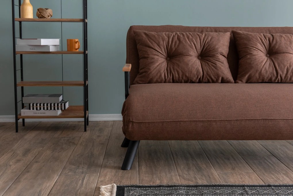 Kanapé futon Samara (világosbarna). 1073581