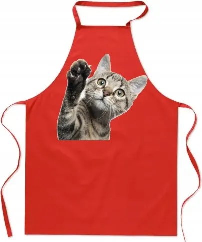 Konyhai kötény Cica Pacsi Ajándék Cica