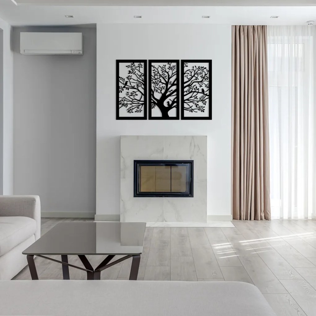 Arbol fém fali dekoráció, 103×65 cm