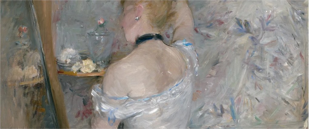 Kép - Berthe Morisot, Woman at Her Toilette, reprodukciók (120x50 cm)
