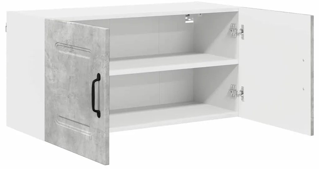 Fali konyhaszekrény Beton Szürke 80 x 31 x 40 cm Faanyag