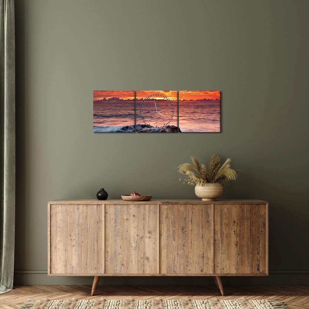 Tenger képe (órával) (90x30 cm)