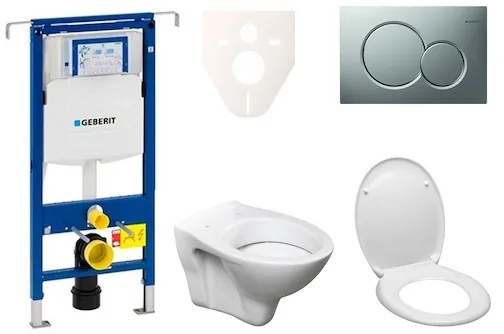Fali WC szett Geberit előtétfalas szereléshez + Ceramia S-Line Pro WC 111.355.00.5ND3