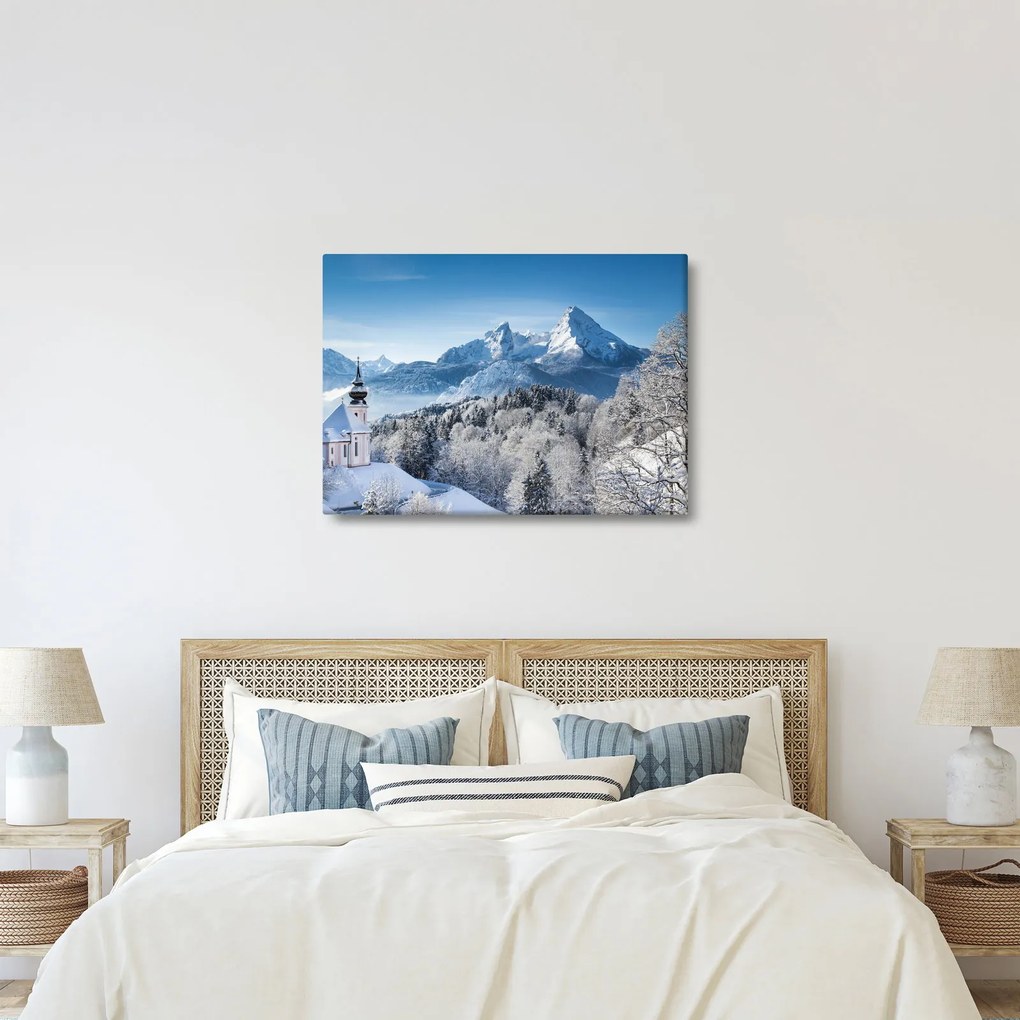 Kép - Egy pillantás a téli tájra (70x50 cm)
