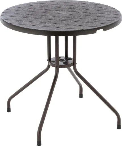 Kerek bistro asztal Ø 80 cm barna