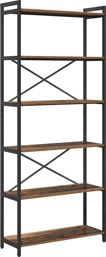 vidaXL Könyvespolc Régi fa 40 x 30 x 85 cm Faanyag