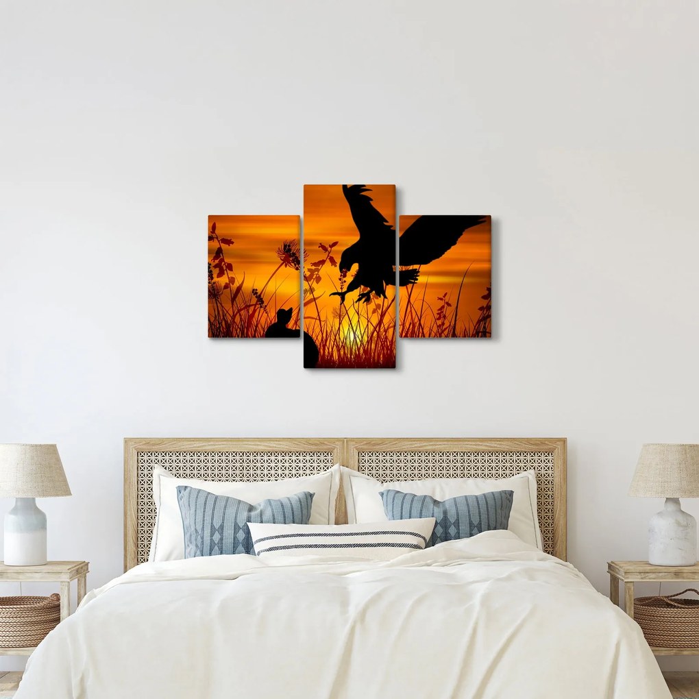 A ragadozó sziluettjének képe (90x60 cm)
