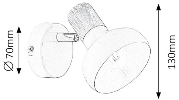 Rabalux 5943 - Fali spotlámpa HOLLY 1xE14/40W/230V fehér