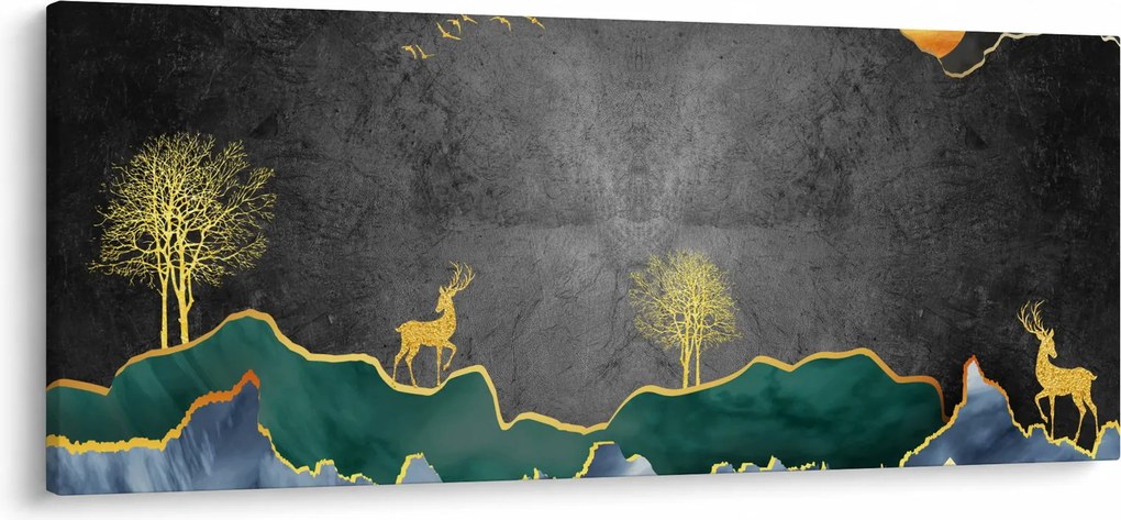 Kép - Hegyi táj (120x50 cm)