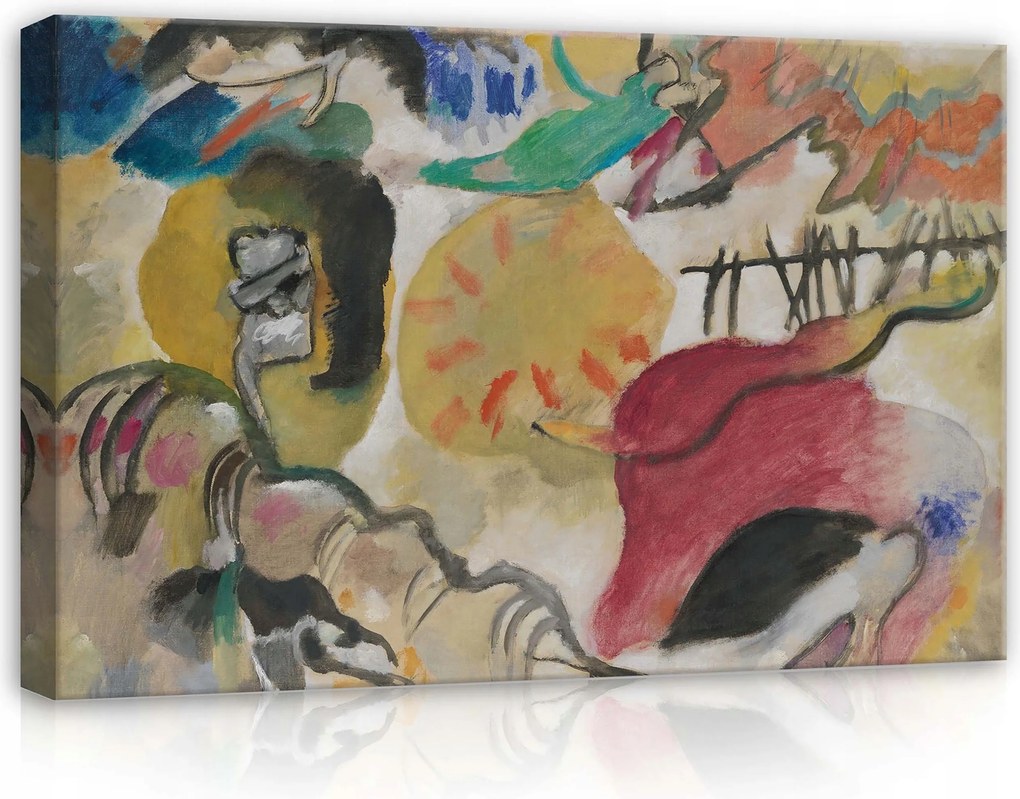 Vászonkép 60x40 Absztrakt expresszionizmus Kandinszkij színes dinamikus művészet