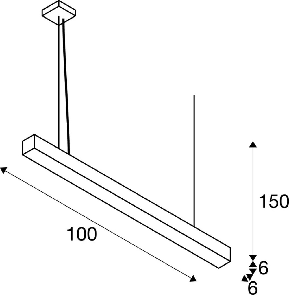 SLV Q-LINE 1000932 Függőlámpa 3x46W/LED 4000K 2300LM IP20