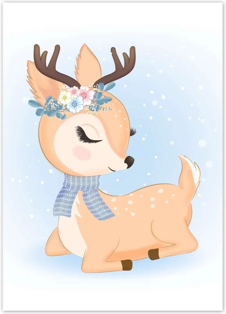 Poszterek 50x70 Gyönyörű őzike Szarvas