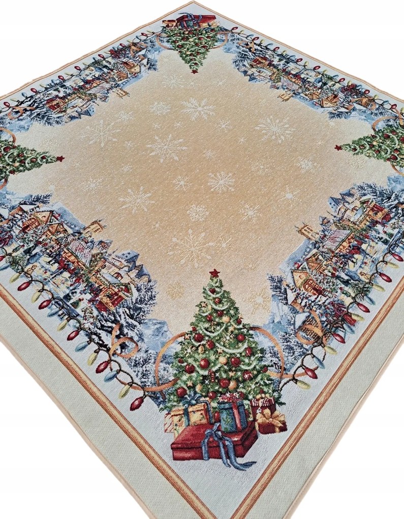 Abrosz karácsonyi gobelin 100x100 cm Különböző Minták