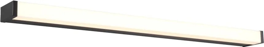 Matt fekete LED fali lámpa (hosszúság 80 cm) Fabio – Trio