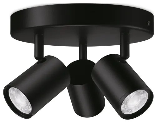 WiZ - LED RGBW Dimmelhető spotlámpa IMAGEO 3xGU10/4,9W/230V fekete Wi-Fi