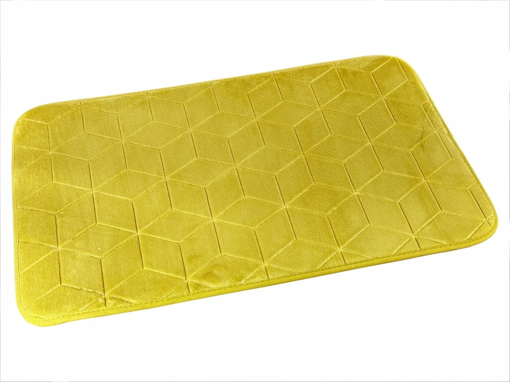 Fürdőszobaszőnyeg Sumba Csúszásgátló Járda Olíva Geometrikus 45x75