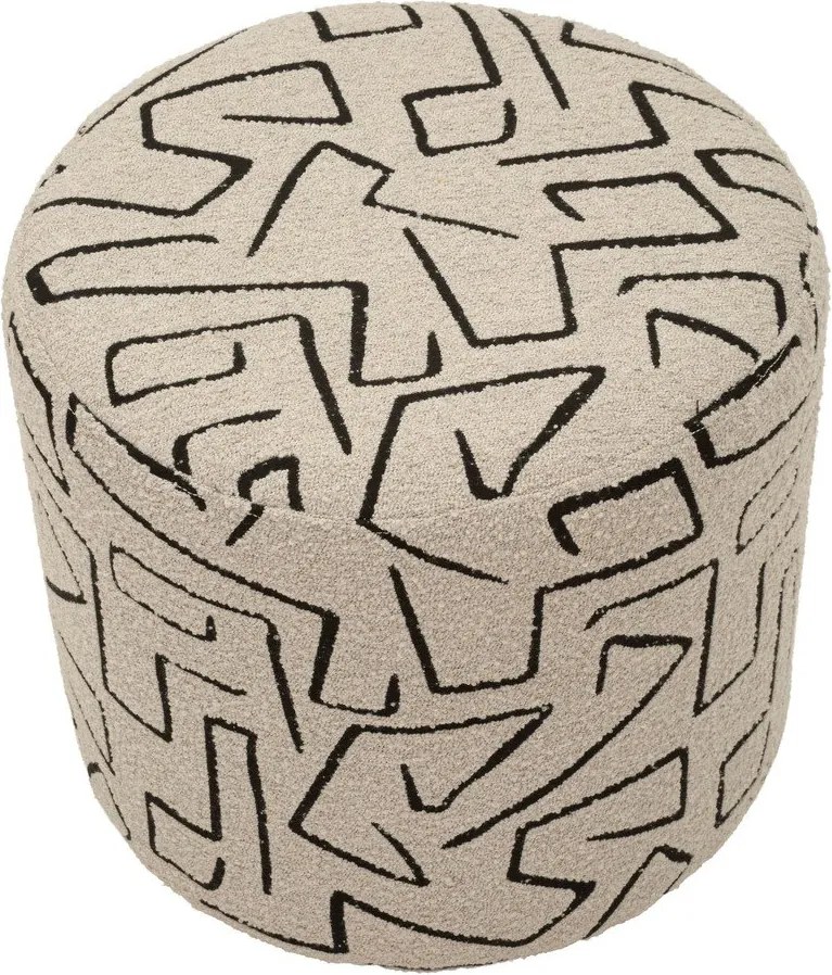 Bézs buklé puff Nairobi – Mauro Ferretti