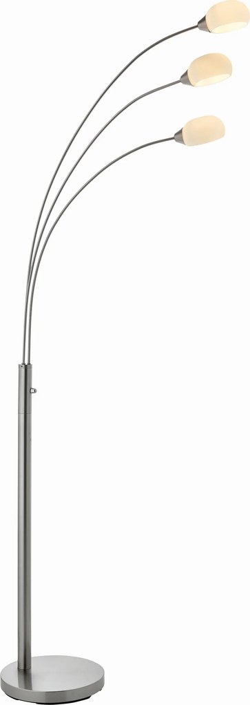 Endon modern LED állólámpa jaspa fehér szatén nikkel end76567