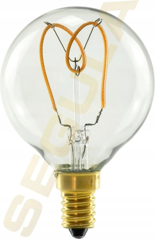 Segula 50657 Led gömblámpa, 60 db, átlátszó, E14, 3,2 W (20 W) 190 Lm, 2200 K