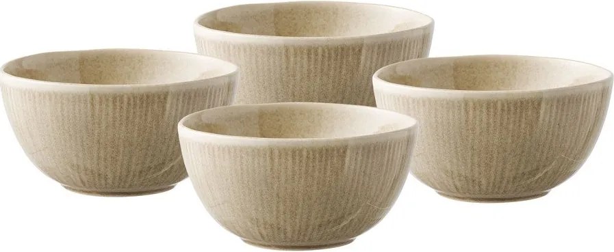 Bézs kőedény leveses tálka szett 4 db-os 1 l – House Nordic