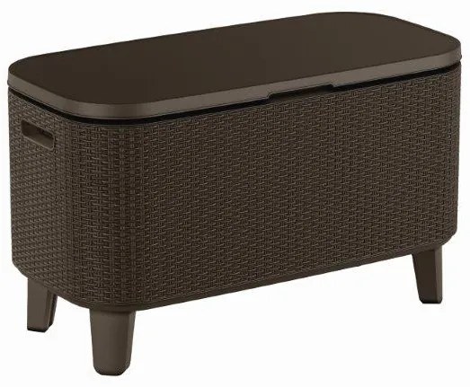 Keter Bevy Bar Cool kerti asztal, barna rattan