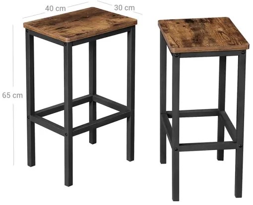 Bárszék LOE barna/fekete