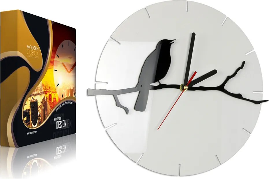 Falióra Madár az ágon klasszikus Diy