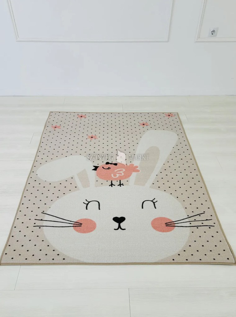Nyuszis gyerekszőnyeg 80x120 cm