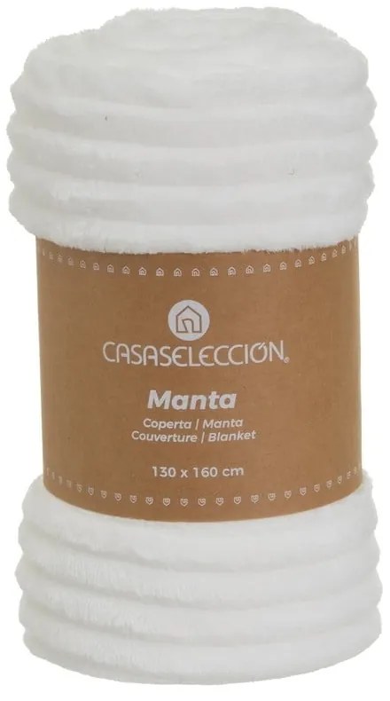 Fehér mikroplüss takaró 130x160 cm Fur Velvet – Casa Selección