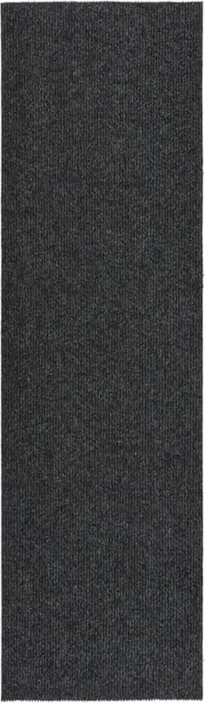 vidaXL antracitszürke koszfogó futószőnyeg 100 x 350 cm