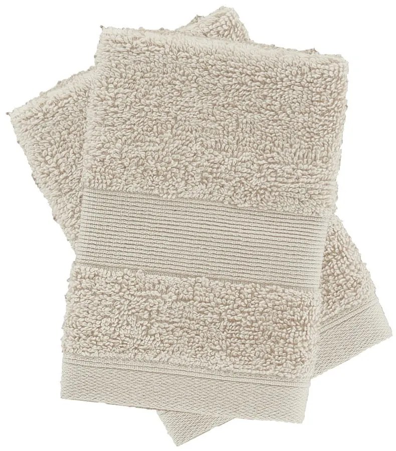 Bézs frottír pamut törölköző szett 2 db-os 30x30 cm Anti-Bacterial – Catherine Lansfield