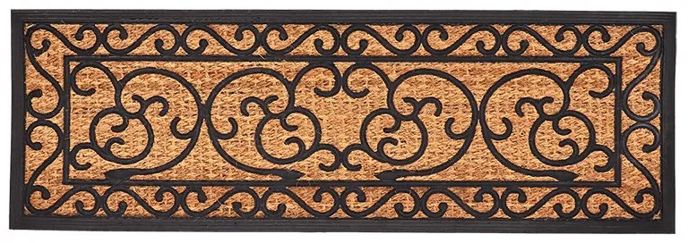 Kókuszrost és gumi lábtörlő, 120 x 40 cm