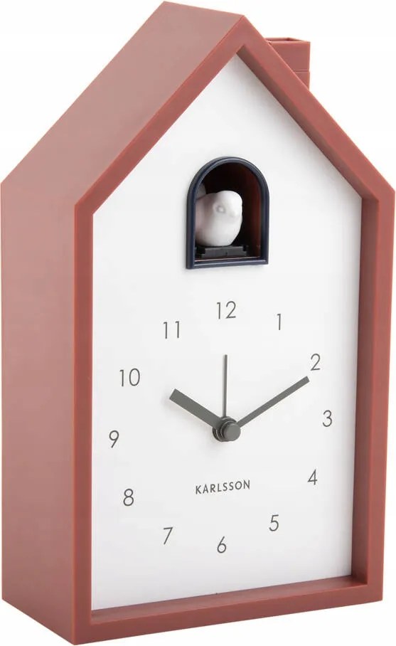 Falióra Kakukk Házikó 12 x 20 x 6 cm Piros Elemes