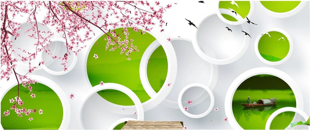 Kép - móló a tó felett (120x50 cm)
