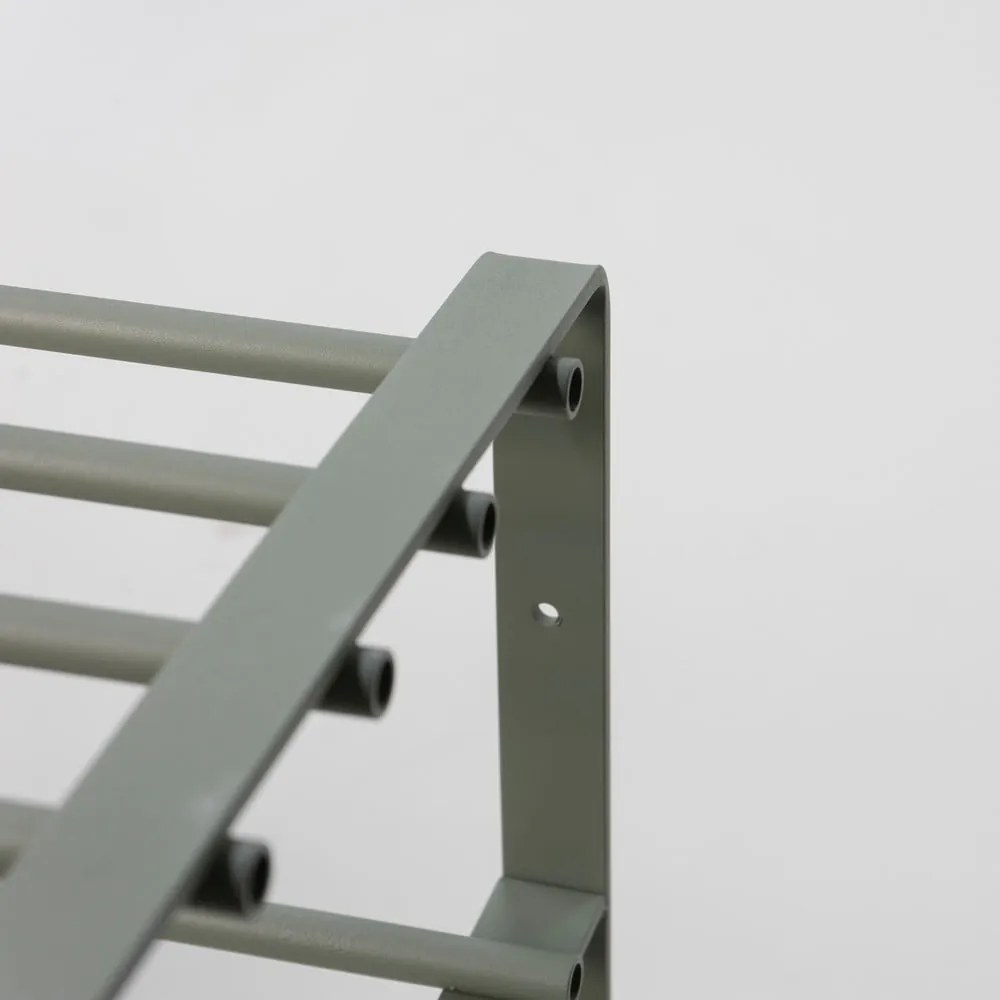 Szürkészöld fém cipőtartó 70x48,5x29 cm Rex – Spinder Design