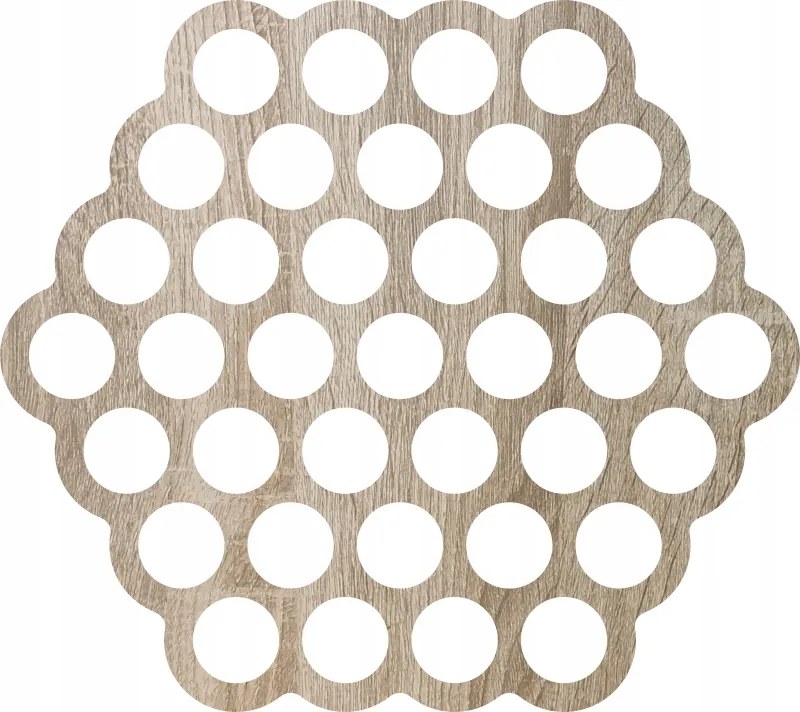 Tányéralátét szett 4 db-os Hatszög áttört különböző színek