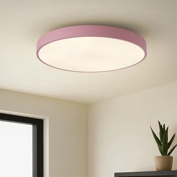Brilagi - LED dimmelhető mennyezeti lámpa POOL LED/60W/230V 3000-6000K 60 cm rózsaszín+távirányító