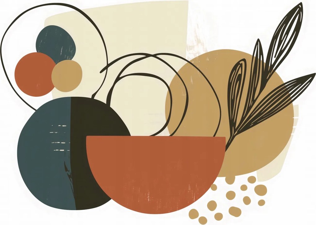 Poszter 65x50cm Növény kollázs