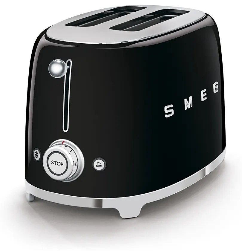 50-es évekbeli, Retro stílusú kenyérpirító, P2 fekete 950W - SMEG