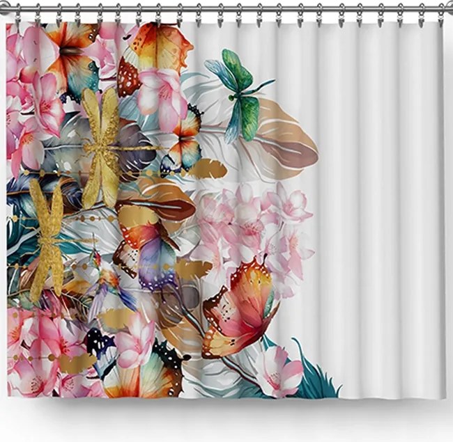 Kész függöny 150x250cm nyomat színes rét