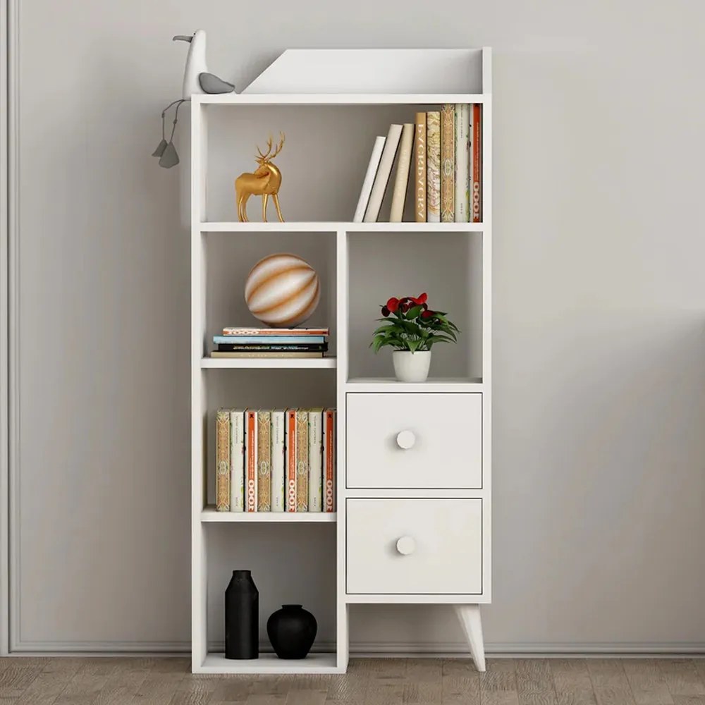 Fiókos szekrény 61x30x130 cm barna FUR1870-2