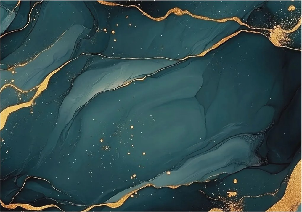 Dekoratív fali tapéta 3D hatással Sötétkék absztrakt 312x219